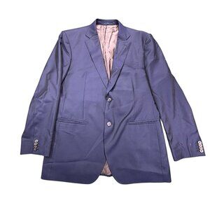 Suitsupply Napoli Wool Blazer 46L Navy Zignone Super 110's Surgeon Cuffs Italy